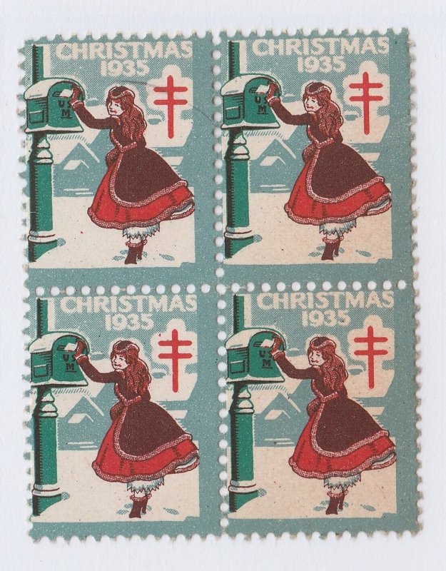 USA Christmas seal mnh gum Cinderella stamp 3736- date = 1935
