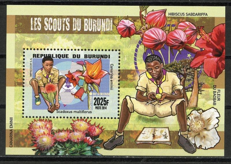 BURUNDI Scouts Mushroom Flora  SB102