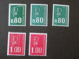 France 1976 Sc 1494-1498 MNH