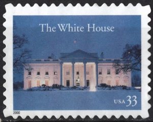 SC#3445 33¢ The White House Single (2000) Used