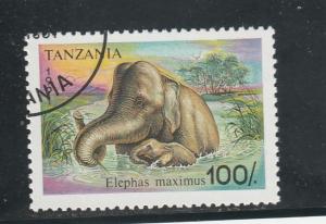 Tanzania  Scott#  797  CTO  (1991 Elephants)