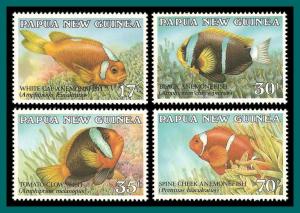 Papua New Guinea 1987 Anemonefish, MNH  659-662,SG539-SG542