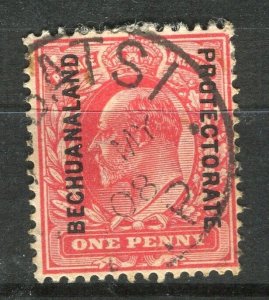 BECHUANALAND; 1903-4 early ED VII issue fine used Shade of 1d. value