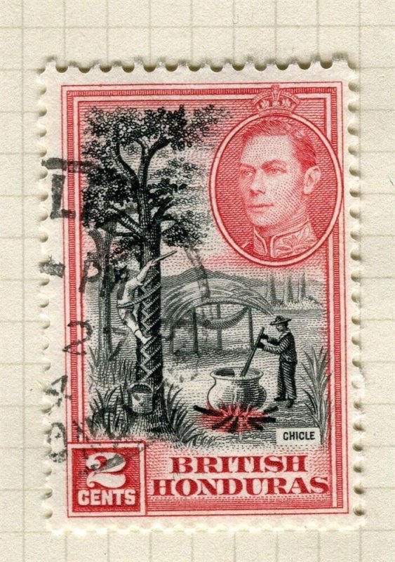BRITISH HONDURAS; 1938 early GVI pictorial issue fine used 2c. value