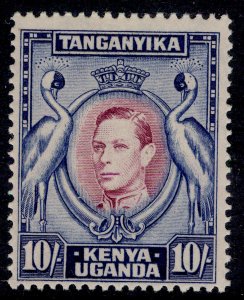 KENYA UGANDA TANGANYIKA GVI SG149b, 10s reddish-purple & blue, LH MINT. Cat £65.