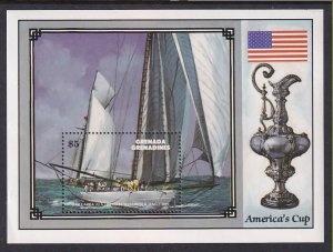 Grenada Grenadines 866 Sailboats Souvenir Sheet MNH VF