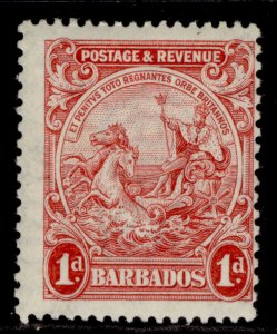 BARBADOS GV SG231c, 1d scarlet, M MINT. Cat £15. PERF 13½ X 12½