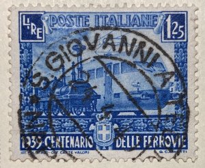 AlexStamps ITALY #412 VF Used SON