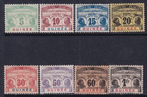 French Guinea 1906-1908 SC J8-J15 EFLH Set