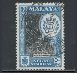 Malaya States - Negri Sembilan 1960 Melaka Tree 50c Scott # 71a Used