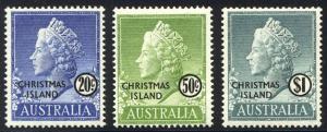 HALF-CAT BRITISH SALE: CHRISTMAS IS. #1-10 Mint NH