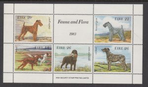 Ireland 567a Dogs Souvenir Sheet MNH VF