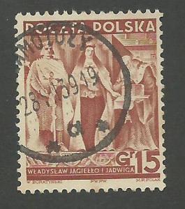 1939 Poland Scott Catalog Number 329 Used