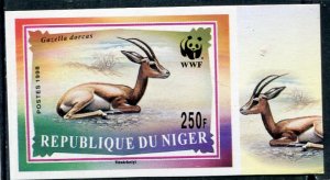 Niger 1998 WWF DORCAS GAZELLE 1 value Imperforated Mint (NH)