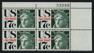 #C80 17c Statue of Liberty, Plate Block [33096 UR] Mint **ANY 5=FREE SHIPPING**