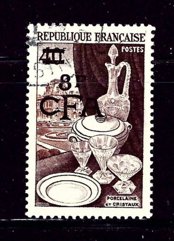 Reunion 303 Used 1954 overprint