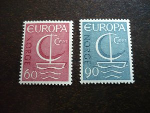 Stamps - Norway - Scott# 496-497 - Mint Never Hinged Set of 2 Stamps