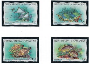 St Vincent Grenadines 399-402 MNH 1984 Fish (KA)(ad4349)