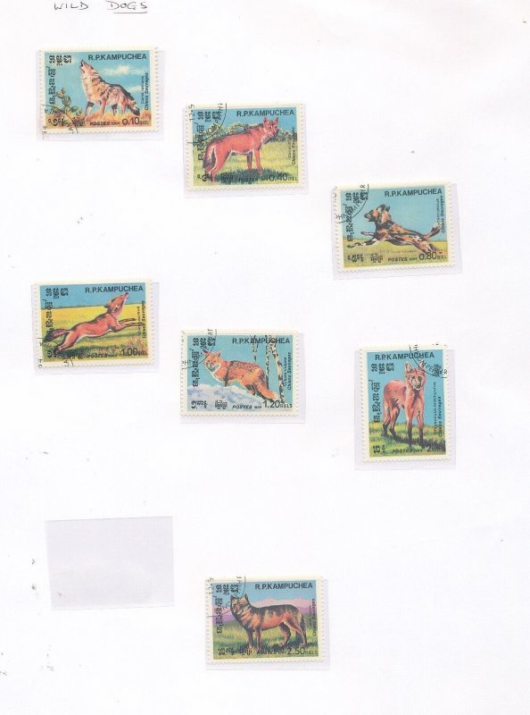 FAROES Georgia GB kampuchea Laos DOGS MNH used (Apx 90+ items) KRA028