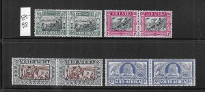 SOUTH AFRICA SCOTT #B5-B8 1938 VOORTREKKER MONUMENT - MINT LIGHT HINGED