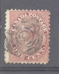CANADA #14b USED PERF 11 3/4 1859 1c QUEEN VICTORIA BS24529