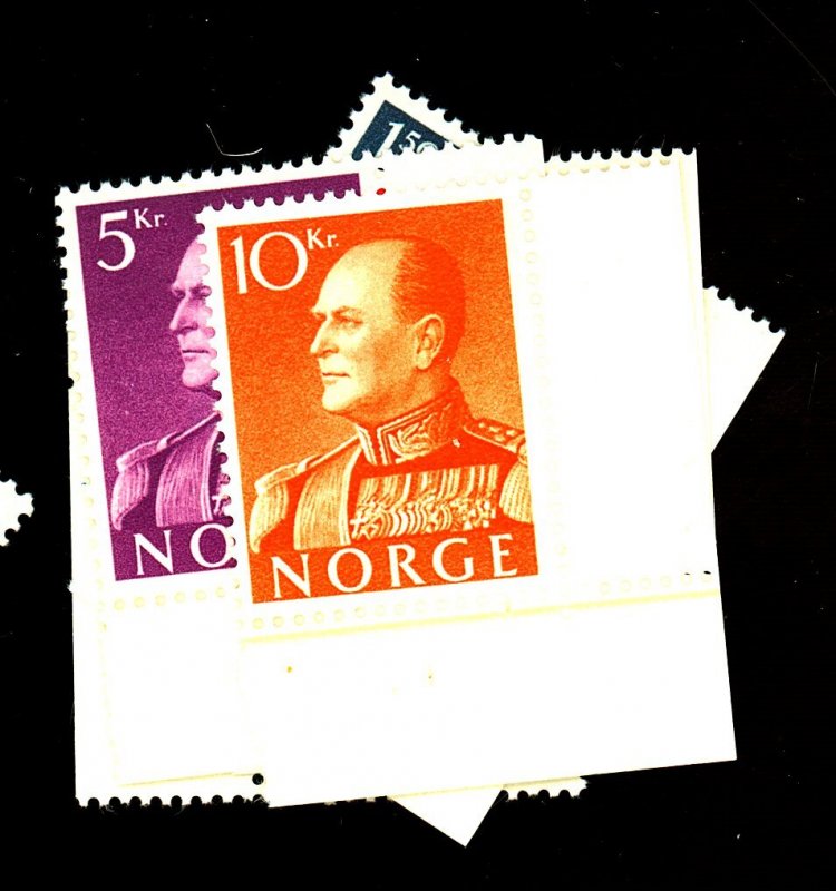 NORWAY #370-4 MINT FVF OG LH 370-1 SM THIN Cat $91