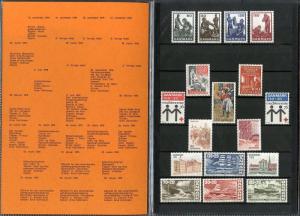 DENMARK 1976 OFFICIALLY ISSUED YEAR FOLDER CONTAINING ALL MINT NH STAMPS SHOWN