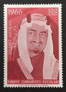 Turkey 1966 #1710, King Faisal, MNH.