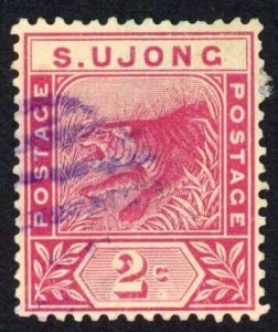 Sungei Ujong 1891-4 SG.50 2c rose used cat 32 pounds