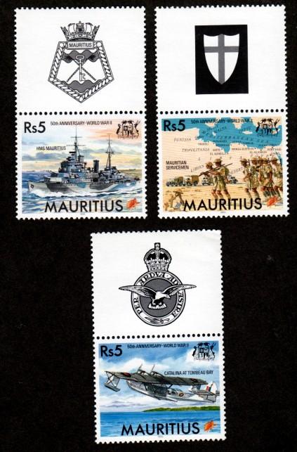 Mauritius 803-805 Mint NH WWII!