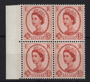 GB 1960 Wilding 4½d cream paper bands applied photo unmounted mint marginal bl