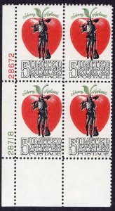 Scott #1317 Johnny Appleseed 5¢ Plate Block of 4 Stamps - MNH