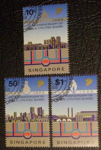 Singapore Scott #529-531 used