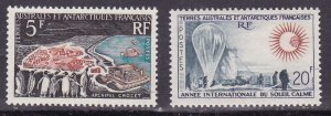 French Southern & Antarctic Terr.1963 (2) International Quiet Sun Year Pristine.