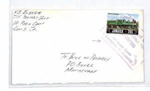 Jamaica *UP PARK CAMP* Postmark Cover {samwells-covers}1986 CS10