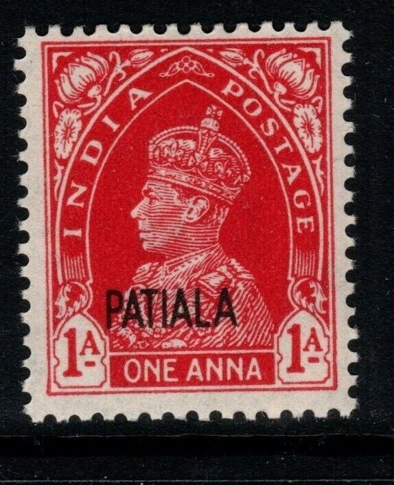 INDIA-PATIALA SG101 1941 1a CARMINE MTD MINT