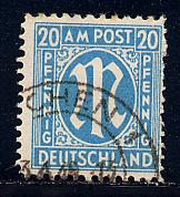 Germany AM Post Scott # 3N11, used, variation