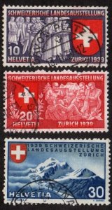 Switzerland # 250 - 252 U VF 