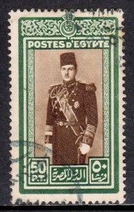 Egypt - Scott #239 - Used - Toning spot UR cnr. - SCV $3.00