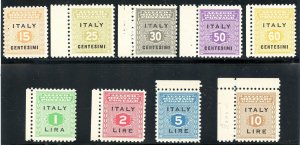 Italy Scott 1N1-1N9 MNH AMG Sicily Issue