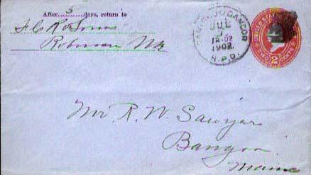 United States, Postal Stationery, U.S. R.P.O.'s, Maine