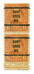 United States 1925 #587 Precancel (Saint Louis Mo) OG BIN = $12.50