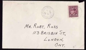 Canada-cover #11113 - 3c KGVI war - Middlesex County - Western Fair, London,