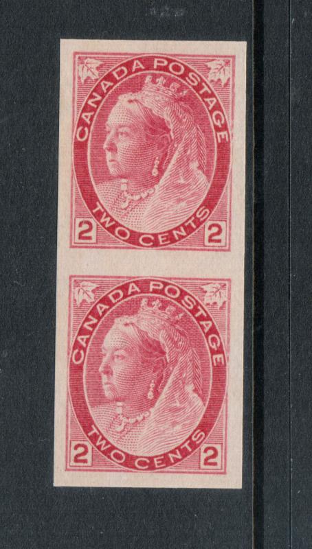 Canada #77d Extra Fine Mint Imperf Pair No Gum As Issued **With Certificate**