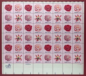 Scott 1876-1879 FLOWERS OF AMERICA Sheet of 48 US 18¢ Stamps MNH 1981