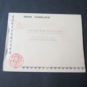 France Cambodias 1963 Sc 123-25 set Imperf. BLK(4) sheet+Proof Folders - rare