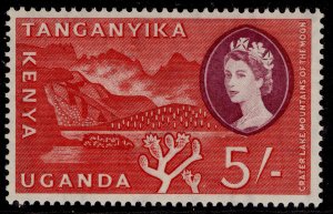 KENYA UGANDA TANGANYIKA QEII SG196, 5s rose-red & purple, VLH MINT.