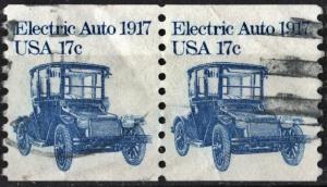 SC#1906 17¢ Electric Auto Coil Pair (1981) Used