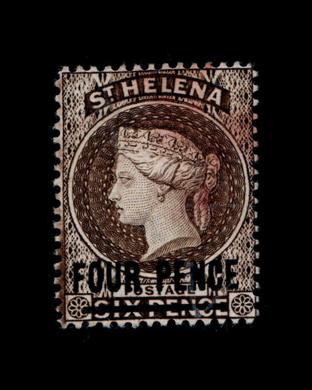 VINTAGE: ST HELENA 1884 SCOTT # 38 $ 35 LOT # VSWSTHEL 1884-1