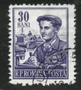 Romania Scott 1027A Used CTO stamp 